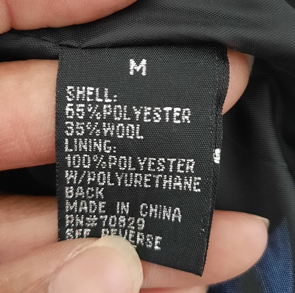 Wool Blend Oversized Houndstooth Coat Jacket Size Med Black White Rue 21 - Picture 6 of 16